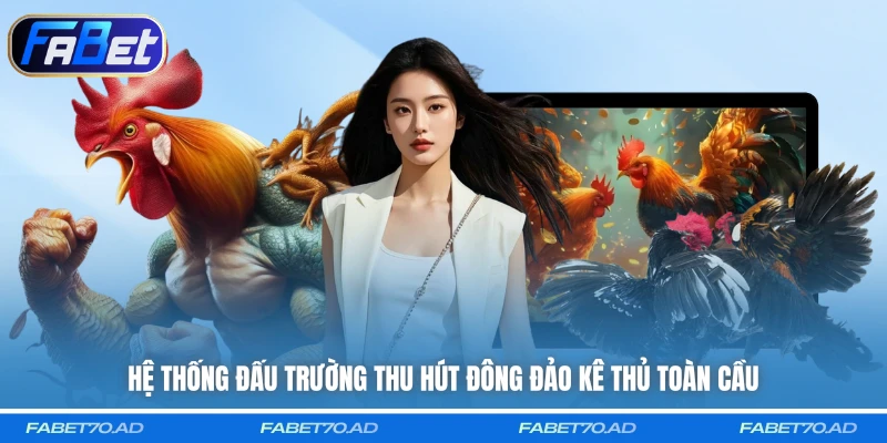 Hệ thống đấu trường thu hút đông đảo kê thủ toàn cầu