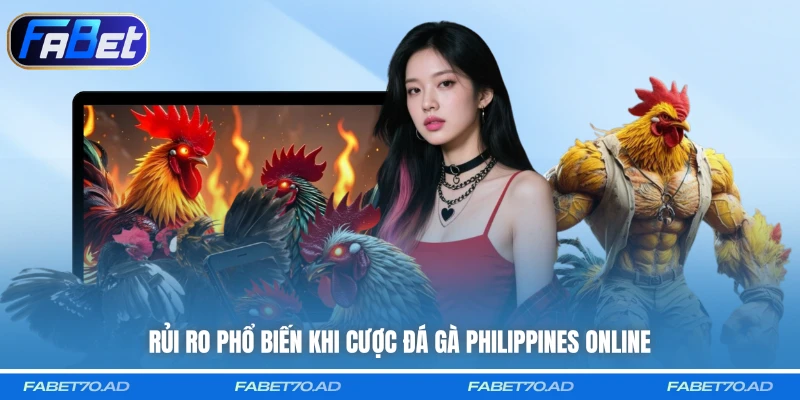Rủi ro phổ biến khi cược đá gà Philippines online