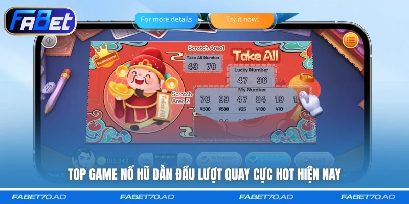 Top game nổ hũ dẫn đầu lượt quay cực hot hiện nay